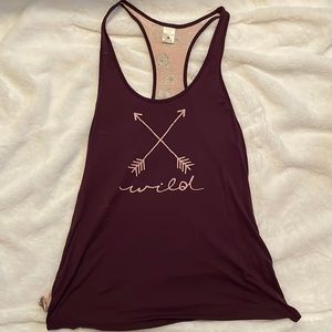 Empyre tank top, two panel floral tank top